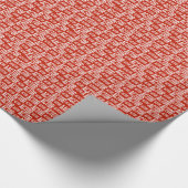 Actorglanzend verpakkingspapier 30x6 (rood) cadeaupapier (Hoek)