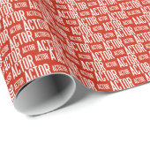 Actorglanzend verpakkingspapier 30x6 (rood) cadeaupapier (Rol Hoek)