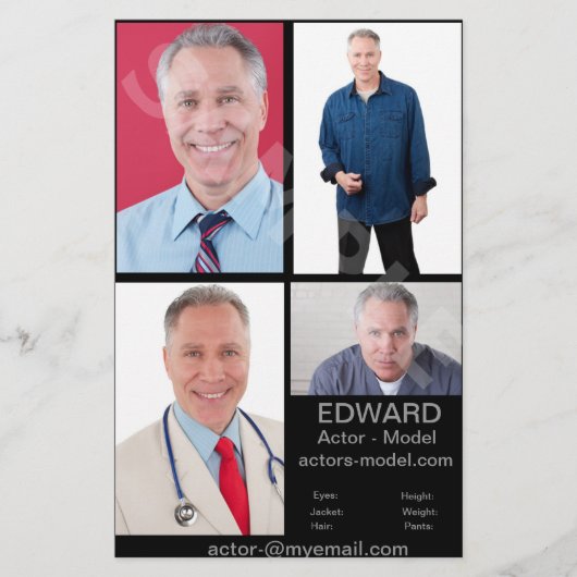 Actorhoofdschot Kaarten (Voorkant)