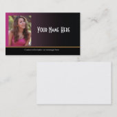 Actorhoofdschot Visitekaartje (Voorkant / Achterkant)