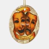 Actormaskers Keramisch Ornament (Rechts)