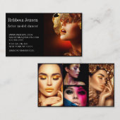 Actormodel danserfoto trendy hedendaags vet visitekaartje (Voorkant / Achterkant)