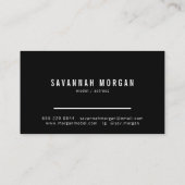 Actormodel danserfoto trendy hedendaags vet visitekaartje (Achterkant)