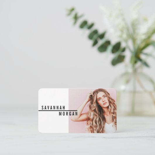 Actormodel danserfoto trendy hedendaags vet visitekaartje (Staand voorkant)