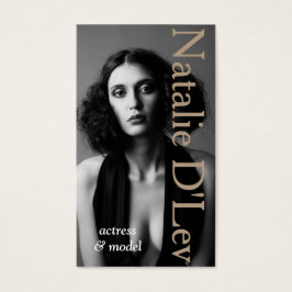 Actormodel hoofdopname filmtheater visitekaartje