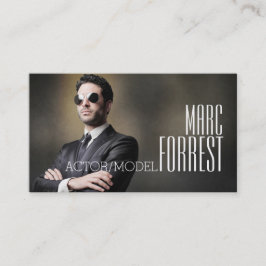 Actormodel hoofdopname filmtheater visitekaartje