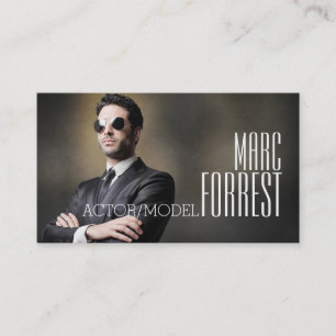 Actormodel hoofdopname filmtheater visitekaartje