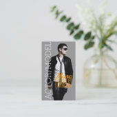 Actormodel hoofdopname filmtheater visitekaartje (Staand voorkant)