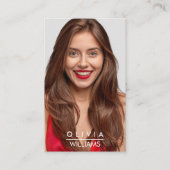 Actormodellen danser Foto transparant verloop Visitekaartje (Voorkant)