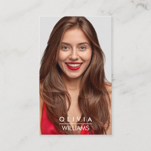 Actormodellen danser Foto transparant verloop Visitekaartje (Voorkant)