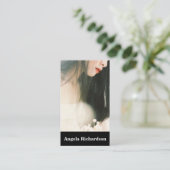 Actors and Models Modern Minimalist Business Card Visitekaartje (Staand voorkant)