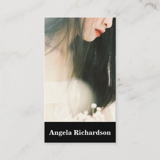 Actors and Models Modern Minimalist Business Card Visitekaartje (Voorkant)