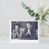 Actors Benedicta Leigh en Michael Aldridge Briefkaart (Staand voorkant)