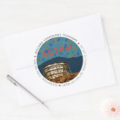 ACTPol CMB Logo-Sticker Ronde Sticker (Envelop)
