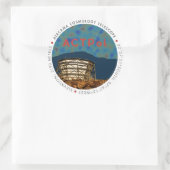 ACTPol CMB Logo-Sticker Ronde Sticker (Tas)