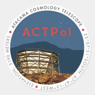ACTPol Logo-Sticker Ronde Sticker