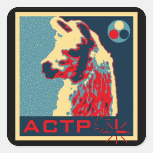 ACTPolitieke Sticker (vierkant) (Voorkant)
