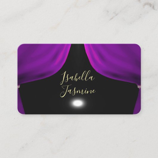 Actress actor influencer psychic  business card visitekaartje (Voorkant)