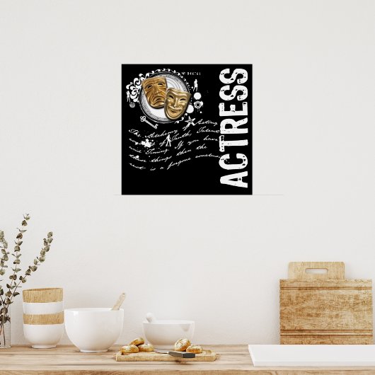 Actress-alchemie van het optreden poster (Keuken)