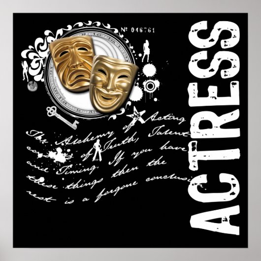 Actress-alchemie van het optreden poster (Voorkant)