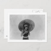 Actress Betty Compson eet ijskap Briefkaart (Voorkant / Achterkant)