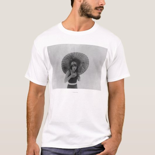 Actress Betty Compson eet ijskap T-shirt (Voorkant)