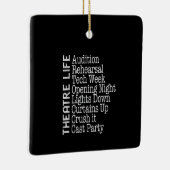 Actress Broadway Actor Musical Lover Actief Keramisch Ornament (Rechts)