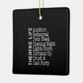 Actress Broadway Actor Musical Lover Actief Keramisch Ornament (Links)