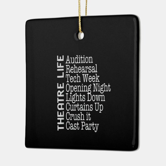 Actress Broadway Actor Musical Lover Actief Keramisch Ornament (Links)