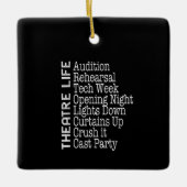 Actress Broadway Actor Musical Lover Actief Keramisch Ornament (Voorkant)