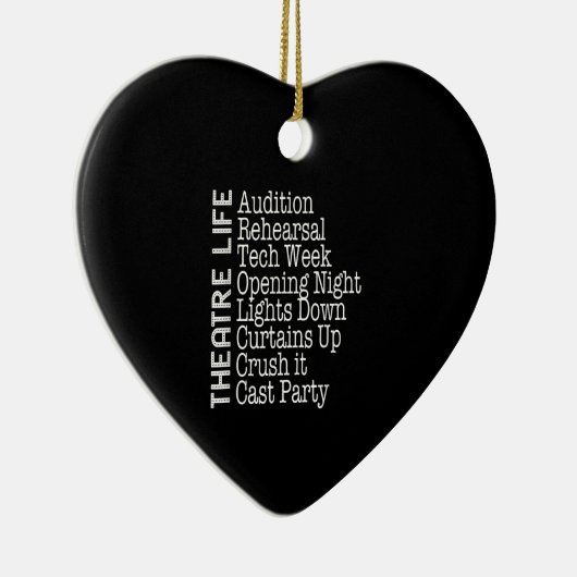 Actress Broadway Actor Musical Lover Actief Keramisch Ornament (Rechts)