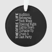 Actress Broadway Actor Musical Lover Actief Ornament (voorkant)
