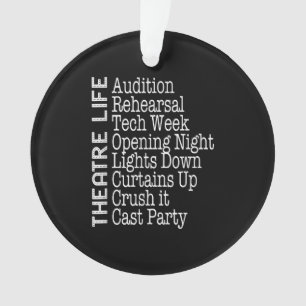 Actress Broadway Actor Musical Lover Actief Ornament