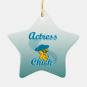 Actress Chick #3 Keramisch Ornament (Voorkant)