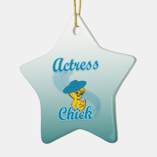 Actress Chick #3 Keramisch Ornament (Links)