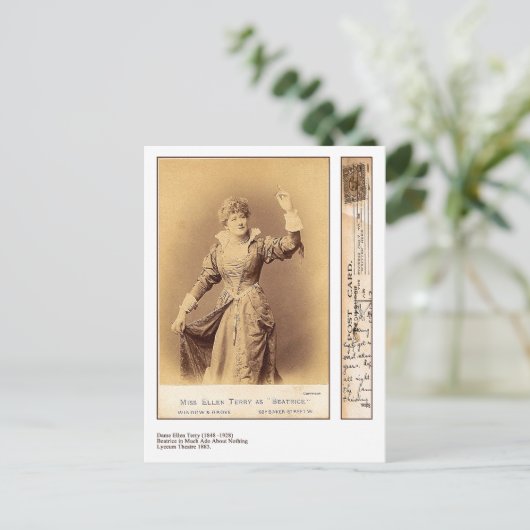 Actress Dame Ellen Terry Briefkaart (Staand voorkant)
