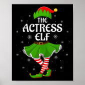 Actress Elf Christmas Family Girls Women Elf Squad Poster (Voorkant)