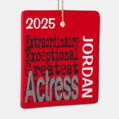 Actress Extraordinaire CUSTOM Keramisch Ornament (Rechts)