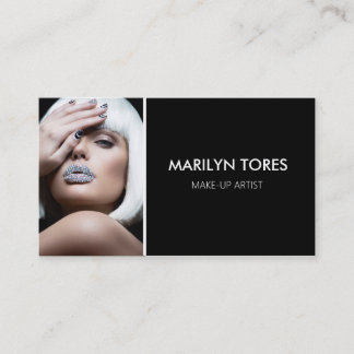★ Actress-Haarstylist-Model Modern headshot Μ Visitekaartje