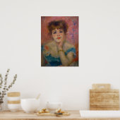 Actress Jeanne Samary van Pierre-Auguste Renoir Poster (Keuken)