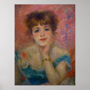 Actress Jeanne Samary van Pierre-Auguste Renoir Poster