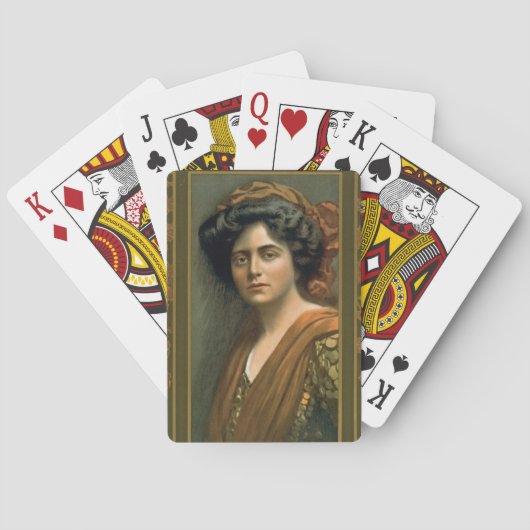 Actress Maxine Elliott 1905 Pokerkaarten (Achterkant)
