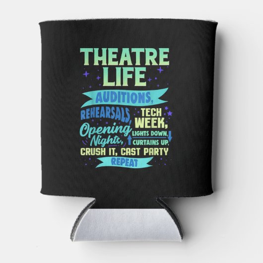 Actress Nerd Actor Musical Acter Spian Blikjeskoeler (Voorkant)