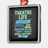 Actress Nerd Actor Musical Acter Spian Metalen Ornament (Links)