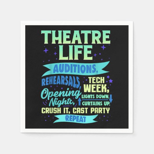 Actress Nerd Actor Musical Acter Spian Servet (Voorkant)