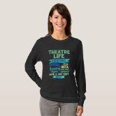 Actress Nerd Actor Musical Acter Spian T-shirt (Voorkant volledig)