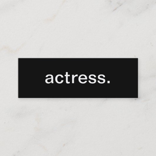 Actress-Visitekaartje Mini Visitekaartje (Voorkant)