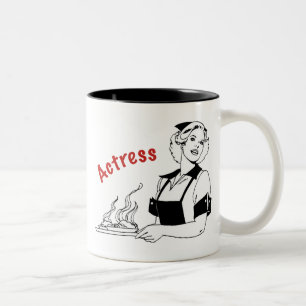 Actress/Waitress Tweekleurige Koffiemok