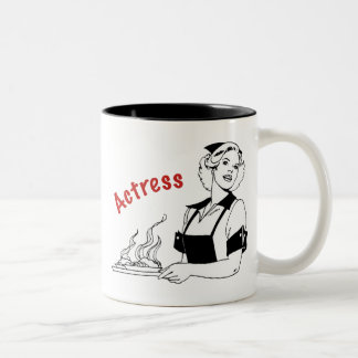 Actress/Waitress Tweekleurige Koffiemok
