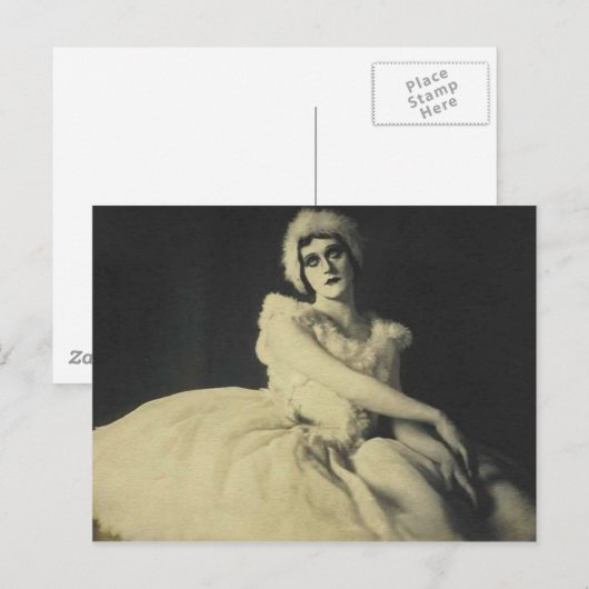 actrice in ballerina outifit - postkaart (Voorkant / Achterkant)